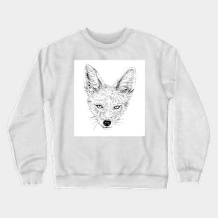 Jackal portrait Crewneck Sweatshirt